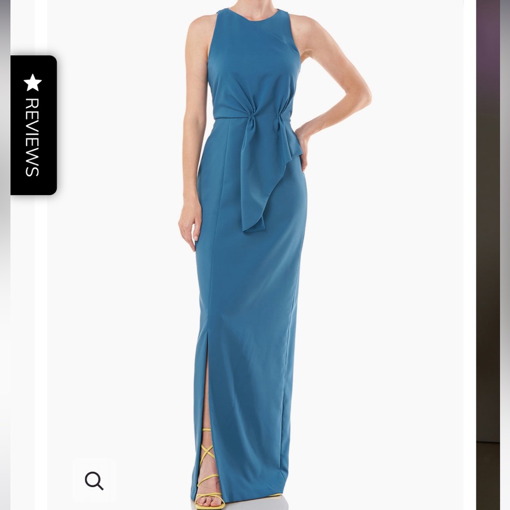 Kay Unger Blue Sleeveless Wedding Dress